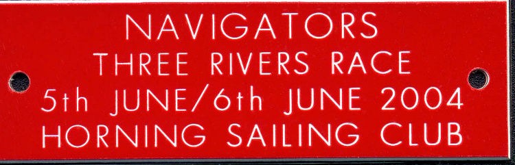 3 Rivers Race 2004 Finishers Plaque