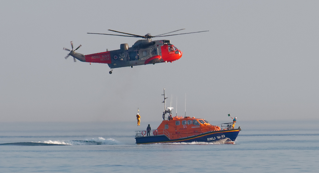 Helicopter Lifeboat Rescue Portpatrick