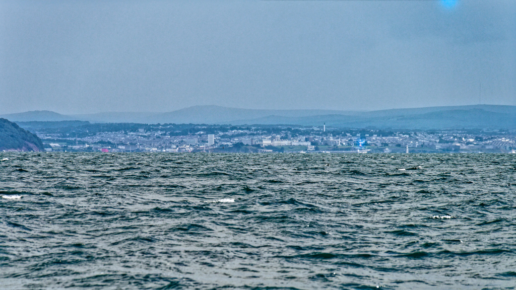 Plymouth on our port side