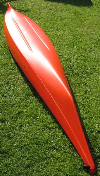 Easky 15 kayak hull underside